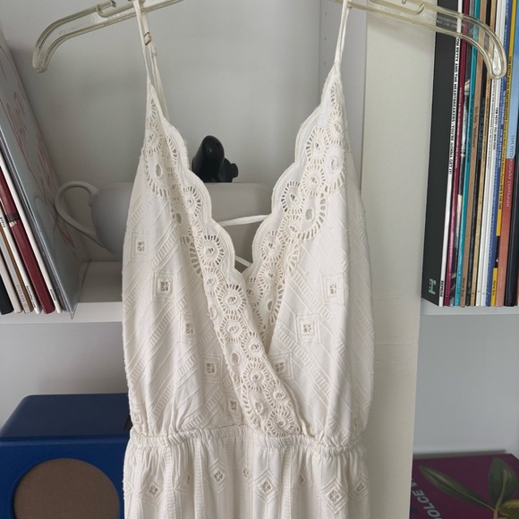 L*SPACE Ciara White Eyelet Embroidered Lace Jumpsuit - Picture 6 of 10